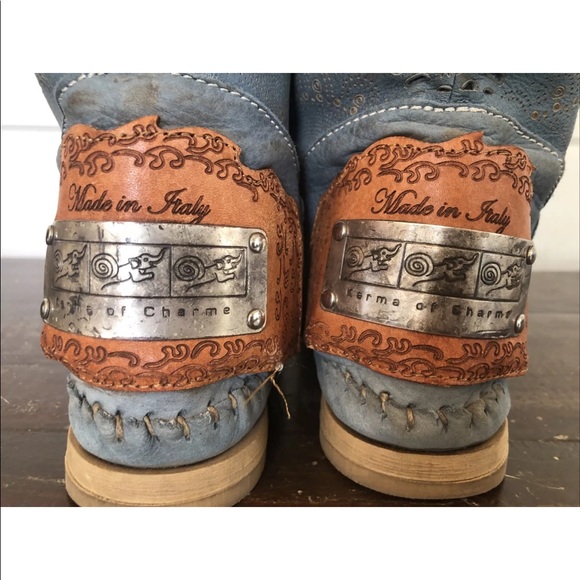 Karma of charme gray blue boots size 38 size 8 - Picture 4 of 5